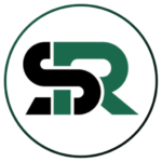 Sterio Renewables logo icon, intertwined SR lettering