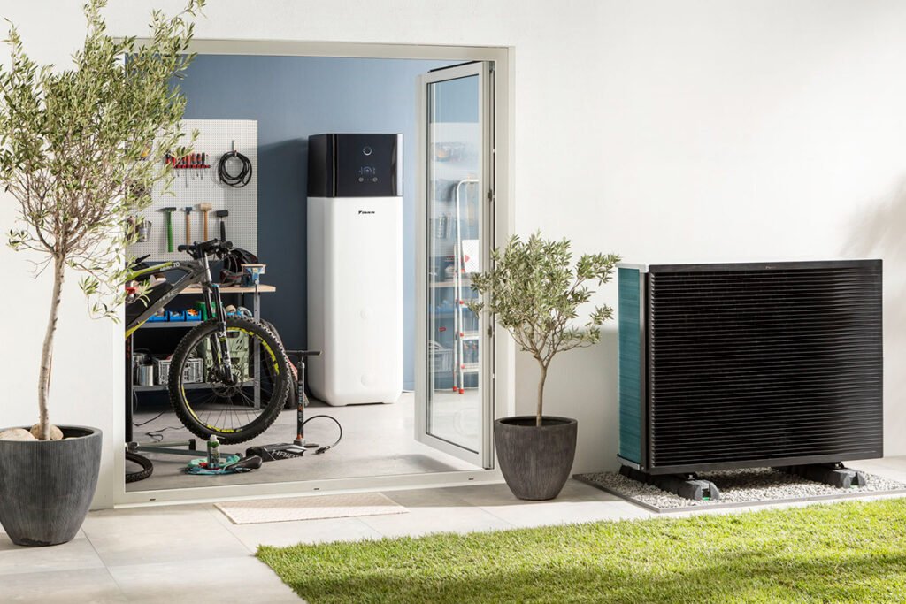 heat pump inside a home